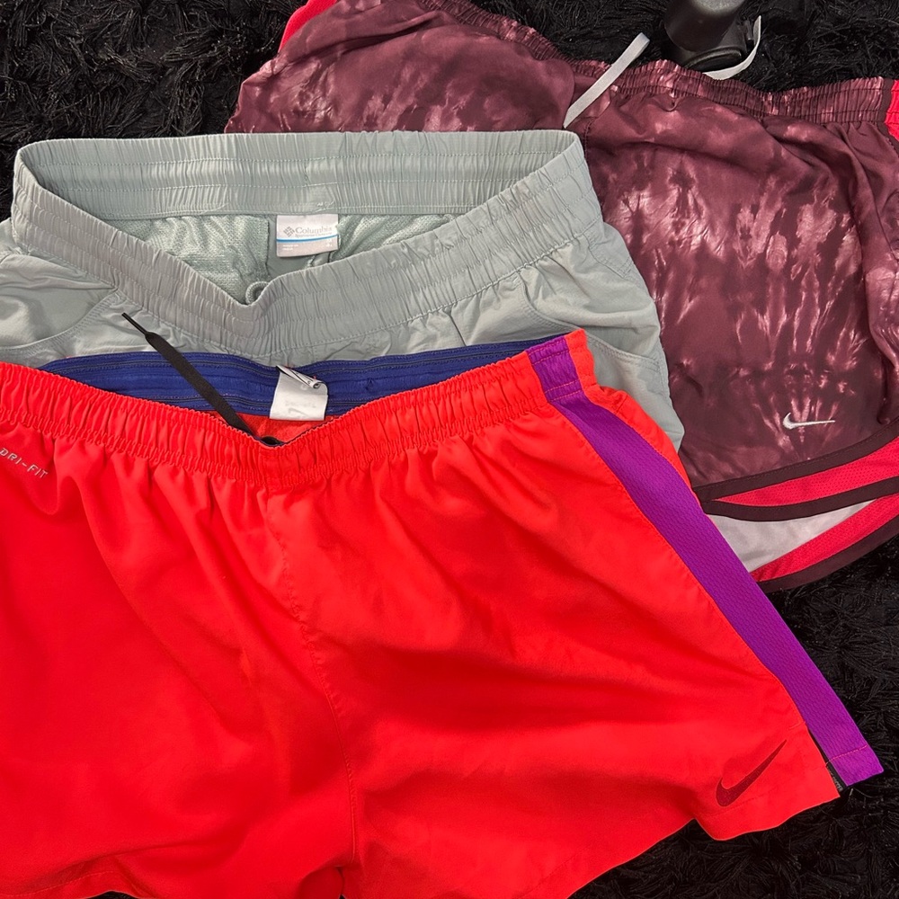 Nike Shorts Trio - Red, Gray, Maroon